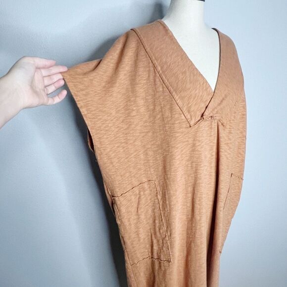 Free People Beach Sunshower Maxi Dress Size S Orange Rust - Picture 9 of 10